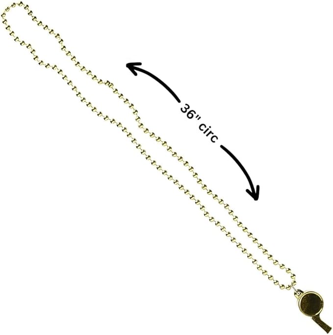 Amscan Yellow Whistle On Chain Necklaces, Party Accessory, 12 Ct.