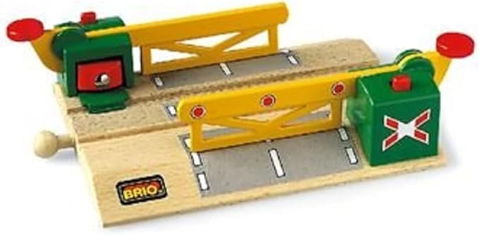 BRIO World 33750 - Magnetic Action Crossing | Interactive Wooden Toy Train Accessory | Enhances Hand-Eye Coordination | Compatible with All BRIO Train Sets | Ideal for Kids Ages 3 and Up