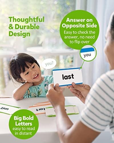 Coogam 520 Sight Words Learning Vocabulary Flash Cards, Dolch Fry High Frequency Sight Word Educational Montessori Toy for Pre-k Kindergarten 1st 2nd 3rd Grade Homeschool