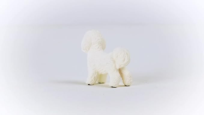 Schleich Farm World New 2023, Farm Animal Toys for Boys and Girls, Bichon Frise Toy Dog Figurine, Ages 3+