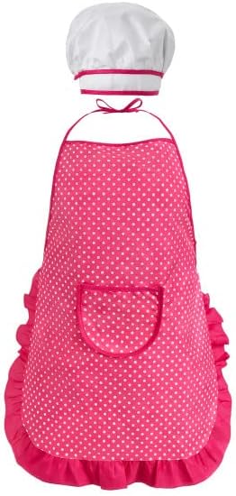 Hey! Play! Play Kitchen Accessories ? 23-Piece Child Chef Set with Toy Cookware, Play Veggies, Utensils, and Plastic Storage Container, Pink (80-PP170014)