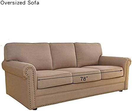 PureFit Reversible Quilted Sofa Cover, Water Resistant Slipcover Furniture Protector, Washable Couch Cover with Non Slip and Elastic Straps for Kids, Dogs, Pets (Oversized Sofa, Wine/Beige)