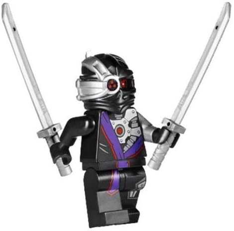 Lego 70728 Nindroid Warrior Minifigure w 2 Katanas Battle for Ninjago City 2014