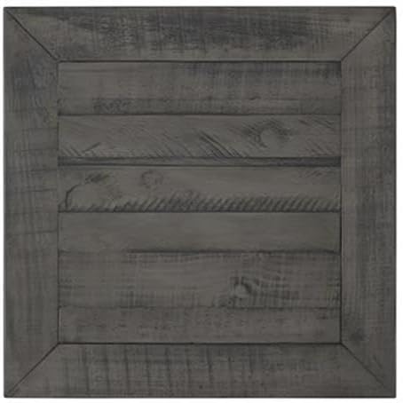 Martin Svensson Home Monterey Solid Wood End Table White with Grey Top