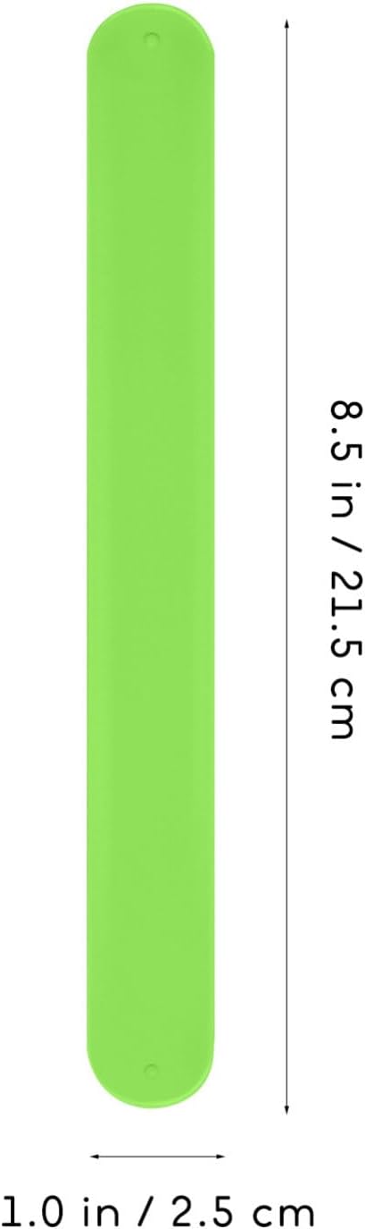 ibasenice 36pcs Rainbow Silicone Slap Bracelets, Soft and Safe Blank Silicone Slap Bracelet for Adults and Teens