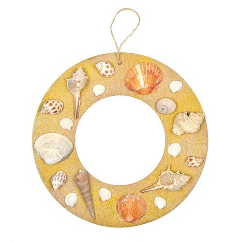 Baker Ross AF903 Hanging Round Craft Wreaths - Pack of 10, Creative Christmas Art and Craft Supplies for Kids to Personalise and Decorate