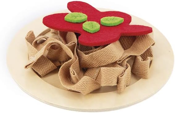 Janod - Pasta Mix - Pasta Set - Pretend Play Kitchen & Tea Set Toy - 58 Wooden, Cardboard and Felt Pieces Included - Water-Based Paints - 3 Years + J06598