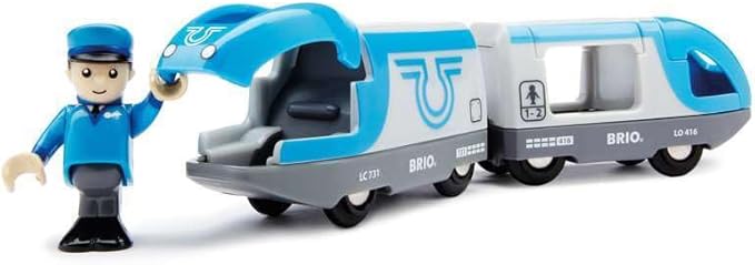 BRIO World - 33506 Travel Battery Train | 3-Piece, Battery-Operated Toy Train Set | Ideal for Kids Ages 3 and Up | Compatible with All BRIO Train Sets