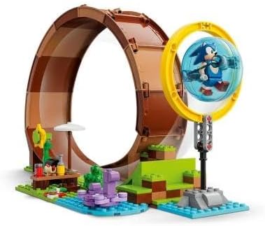 LEGO Sonic The Hedgehog Sonic’s Green Hill Zone Loop Challenge Building Toy Set, Sonic Adventure Toy with 9 Sonic and Friends Characters, Fun Gift for 8 Year Old Gamers and Young Fans, 76994