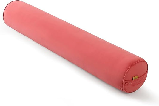 Body Pillow for Adults – Long Bolster Pillow for Bed, Round Cuddle Pillow, Full Support for Side Sleepers,47.24 x 7.87 Inches,Coral Peach