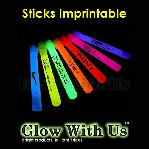 Glow Sticks Bulk Wholesale, 500 4” Glow Stick Light Sticks. Assorted Bright Colors, Kids Love Them! Glow 8-12 Hrs, 2-Year Shelf Life, Sturdy Packaging, GlowWithUs Brand…