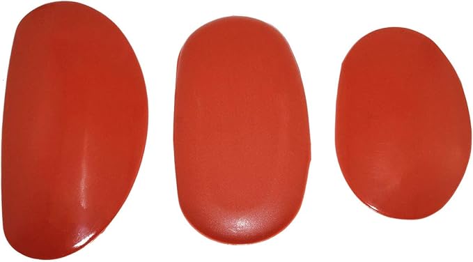 MEETOOT Clay Rubber Three Piece Set Soft Mud Tools Rib for Pottery and Clay Artists Casting Clay on Wheels, Hand-Built or Engraved