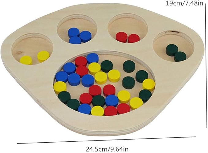 Kghios Montessori Infant Toys Materials for Toddlers Sorting Tray Montessori Materials Educational Tools Preschool Early Development Babies Toy