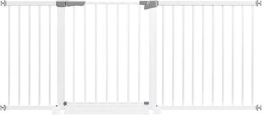 Baby Gate for Doorways Stairs Hallways and House, Safety pet Gate for Indoor/Outdoor, Super Aide and Justable Baby Gate and Versatile Play Yard, Child Gate.