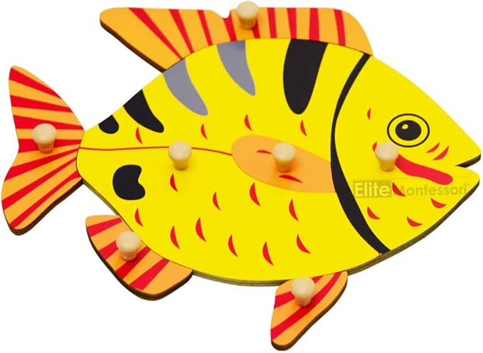 Elite Montessori Fish Puzzle Preschool Learning Material
