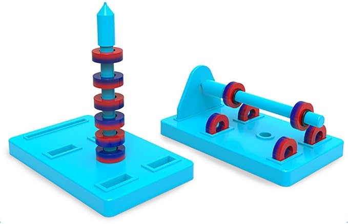 Labs Junior Science Magnet Set for Experiment Education Tools Physics Toys for Kids Icluding Bar/Ring/Horseshoe/Compass Magnets