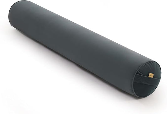 Bolster Pillow for Bed – Long Round Body Pillow for Adults, Cuddle Pillow for Sleeping, Full-Length Support,47.24 x 7.87 Inches,Charcoal Gray