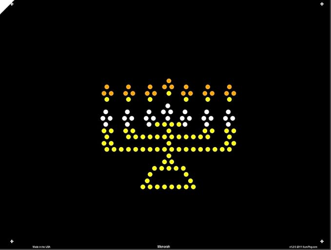 IllumiPeg Holiday Refill templates for pre-1994 Original Lite Brite (10 Sheets, 9x12)