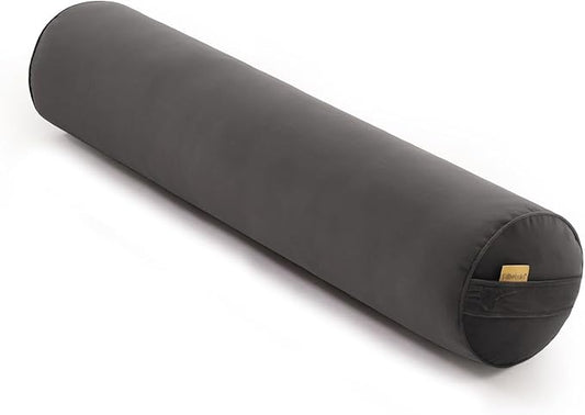 Long Pillow for Bed – Round Bolster Pillow for Adults, Body Pillow for Sleeping, Ergonomic Support,39.37 x 7.87 Inches,Steel Gray