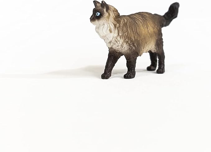Schleich Farm World, Cute Realistic Cat Toys for Kids, Ages 3 and Above, Ragdoll Cat Toy Figurine , Multicolor, 1.5 inch