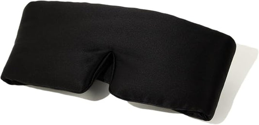 Glow People Silk Sleep Mask – 100% Mulberry Silk Eye Mask for Sleeping, Total Blackout, Cloud-Soft and Adjustable for Beauty Sleep and Travel - Charcoal