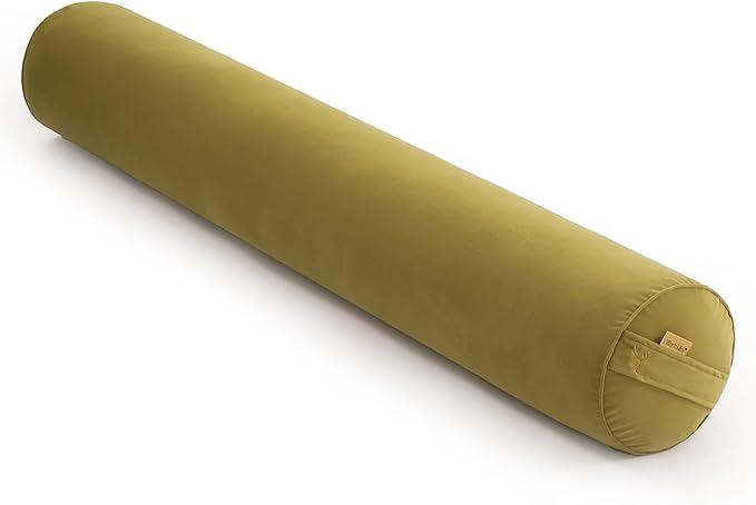 Body Pillow for Adults – Long Bolster Pillow for Bed, Round Cuddle Pillow, Full Support for Side Sleepers,39 x 7.87 Inches,Golden Yellow