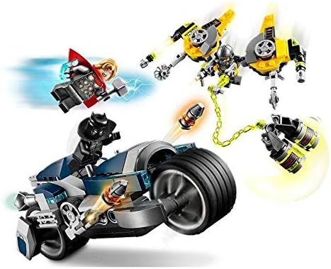 LEGO Marvel Avengers Speeder Bike Attack 76142 Black Panther and Thor Buildable Superhero Toy, Great Gift for Kids, New 2020 (226 Pieces)