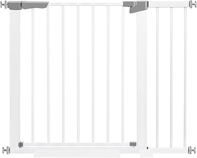 Baby Gate for Stairs, Auto Close Safety Baby Gates, Extra Tall and Wide Child Gate, Durability Dog Gates for The House, Doorways. Pressure Baby Gate for Dogs Indoor
