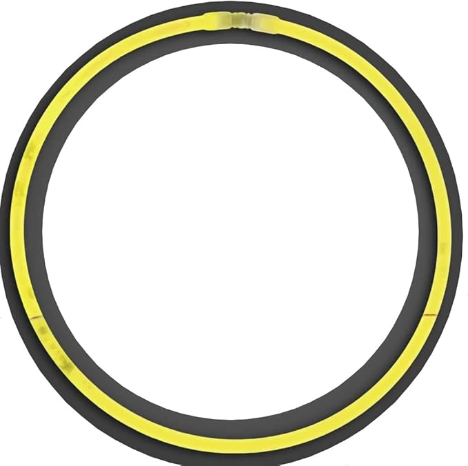 Glow Sticks Bulk Wholesale Necklaces, 600 22” Yellow Glow Stick Necklaces, Bright Color, Glow 8-12 Hrs, Connector Pre-Attached, Sturdy Packaging, GlowWithUs Brand