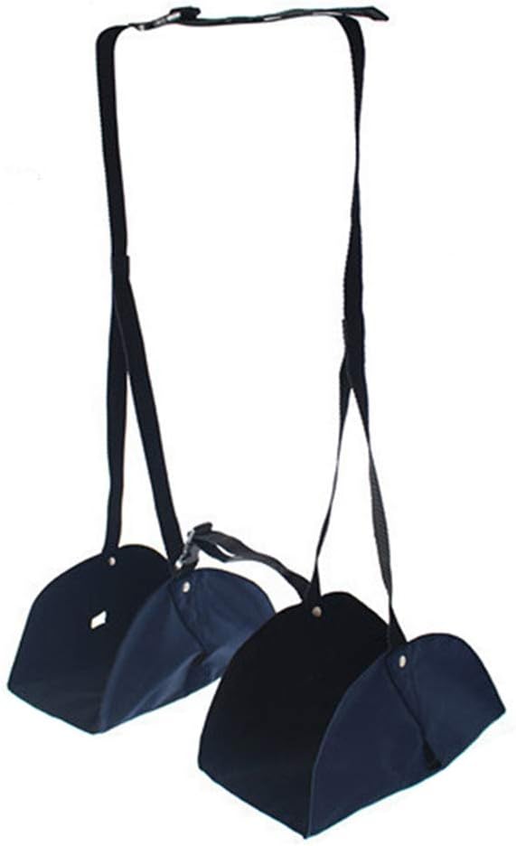 AKOAK 1 Pack Travel Airplane Foot Pedal Hammock, Portable Foot Hammock, Suitable for Family Travel Office Chair Airplane Foot Rest Travel (Navy)