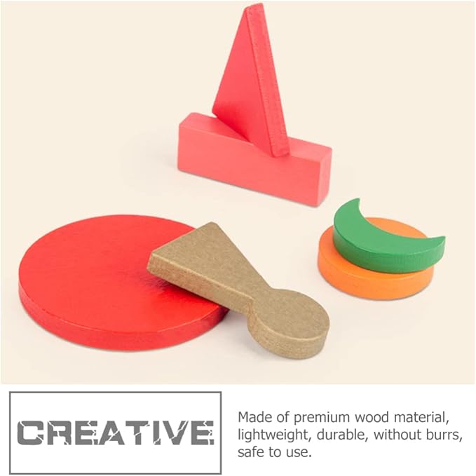 Kisangel Toddler Toys Educational Toys 1 Set Wooden Grammar Symbols with Box Child Grammar Symbol Preschool Training Wood Education Toys Preschool Language Learning Baby Toys