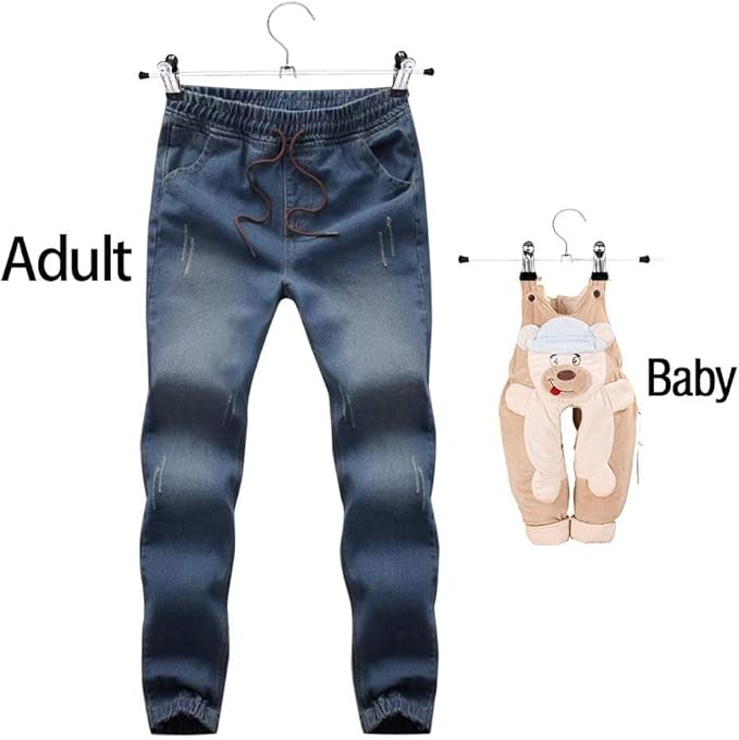 GoodtoU Skirt Hangers with Clips - Pants Hangers 36 Pack Metal Hangers for Pants Jeans Skirt Clip Hangers for Pants Heavy Duty