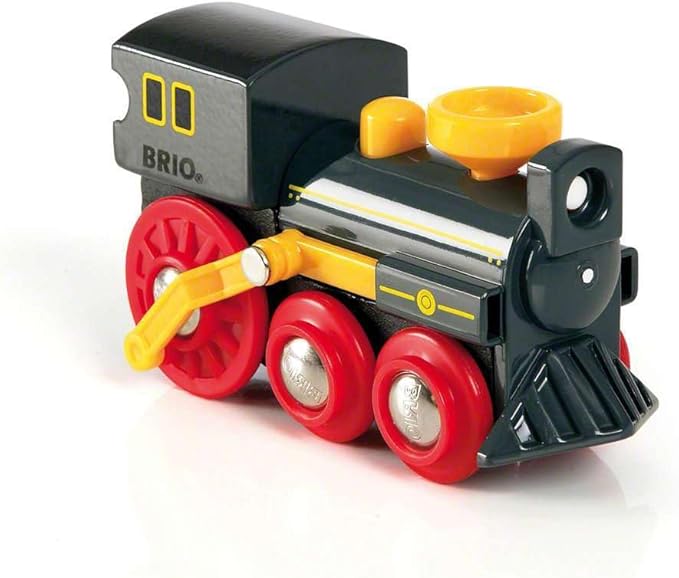 BRIO Old Steam Engine - Authentic Piston Action Toy | Ideal for Imaginative Play | Fully Compatible Wooden Railway Sets | Perfect for Ages 3+