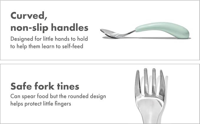 OXO Tot Fork and Spoon Set - Opal