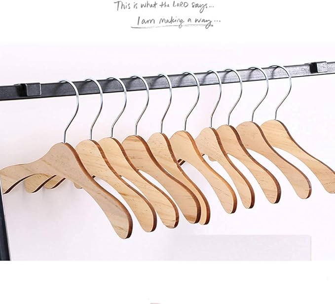 5 Pack Kids Hangers Baby Hanger Wooden ,8.6 INCH Pet Clothes Hangers for for Dog Cat Baby Toddler Kids Little Hangers for Doll Dress Clothes Gown Outfit Holders Accessories (L)