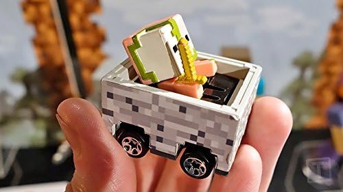 Hot Wheels 1:64 Minecraft Minecart (Assorted Character Cards) 6PCS