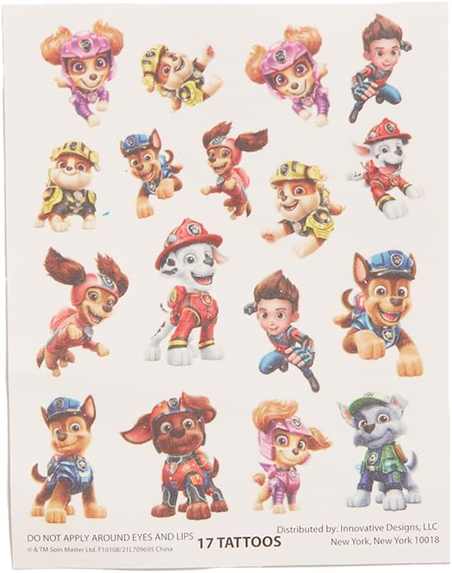 Innovative Designs Nickelodeon Paw Patrol The Movie Deluxe Activity Set with Carrying Tin, Coloring Sheets, Tattoos, Stickers, & Art Supplies