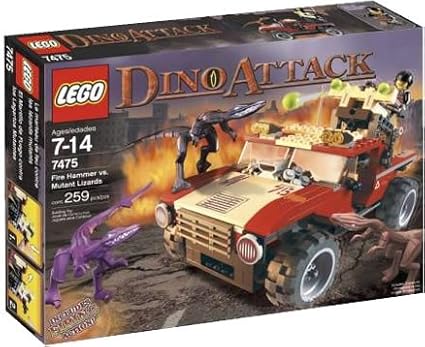 Regodaino Attack Fire Hammer vs. Mutant Lizard 7475 (japan import) by LEGO