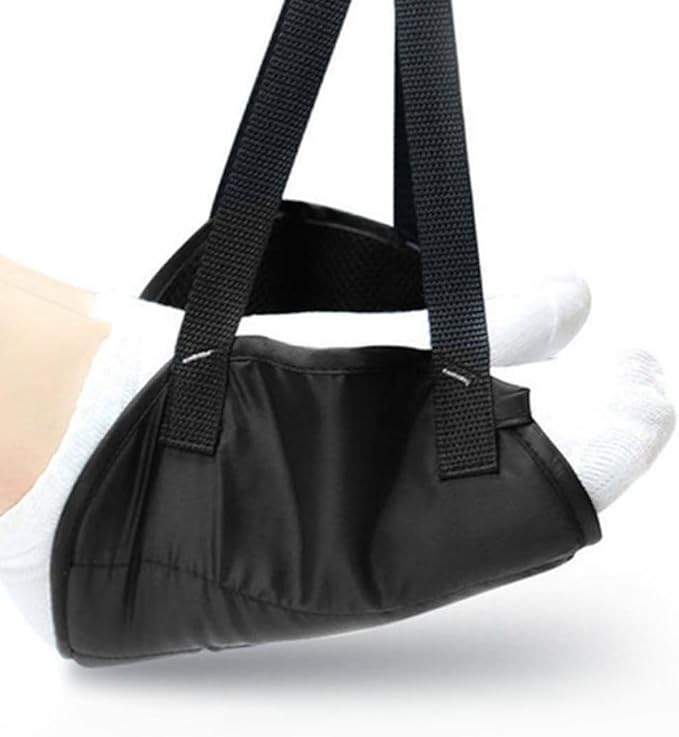 TOMETURE Travel Footrest Hammock Portable Hanging Foot Sling Comfortable Foot Rest for Airplane Bus Train Travel Accessories