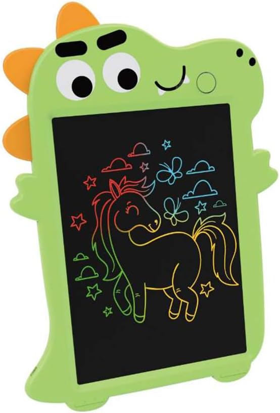 Kid's Easel, Magnetic Drawing Board for Toddlers with One Carry Bag Magnet Pen and Three Stampers, Green, 99-18