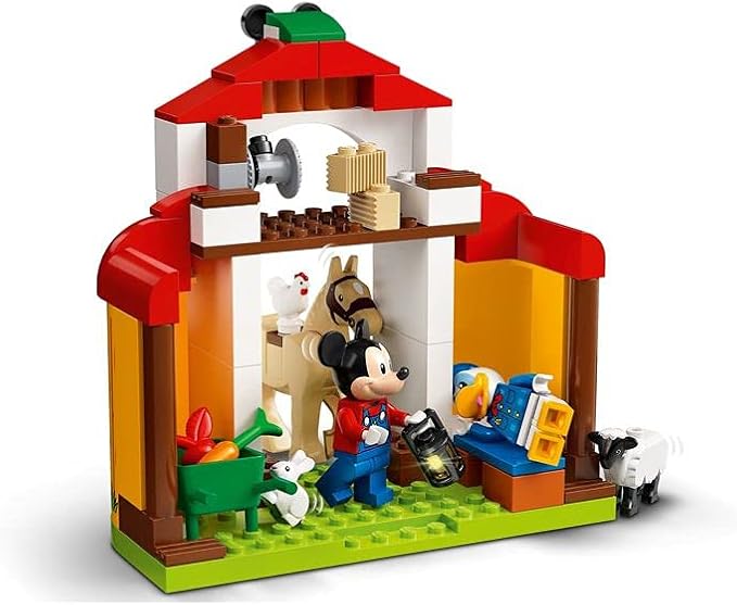 LEGO Disney Mickey and Friends Mickey Mouse & Donald Duck’s Farm 10775 Building Kit; A Creative Play Set for Kids; New 2021 (118 Pieces)