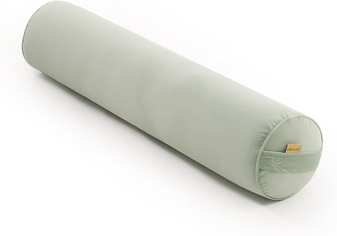 Bolster Pillow for Bed – Long Round Body Pillow for Adults, Cuddle Pillow for Sleeping, Full-Length Support,39.37 x 7.87 Inches,Celadon Green