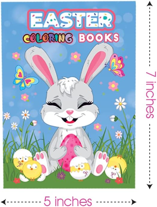 ArtCreativity Valentines Coloring Book for Kids for Kids Bulk, Pack of 20, 5" X 7" (Easter Coloring Books - 20 Pack)