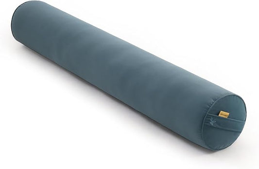 Long Round Body Pillow for Adults – Bolster Pillow for Bed, Cervical Roll Pillow, Firm Support for Sleeping,47.24 x 7.87 Inches,Slate Blue