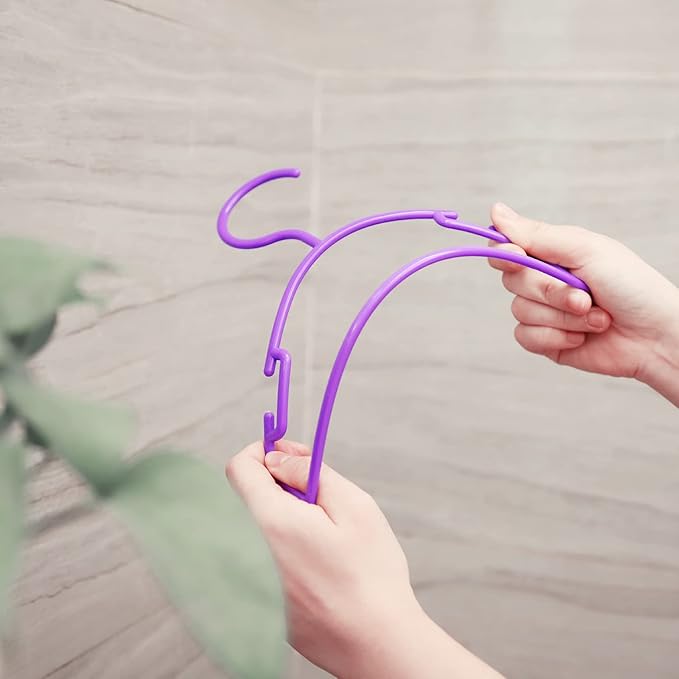 Childrens Hangers Kids Hangers for Clothes Kid Hanger Bulk Purple Kids Hangers 100 Pack