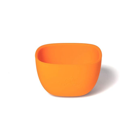 Avanchy Baby Bowls Silicone MINI Prep Bowl Set for Babies Kids Toddler for Feeding Food 4 oz, Orange
