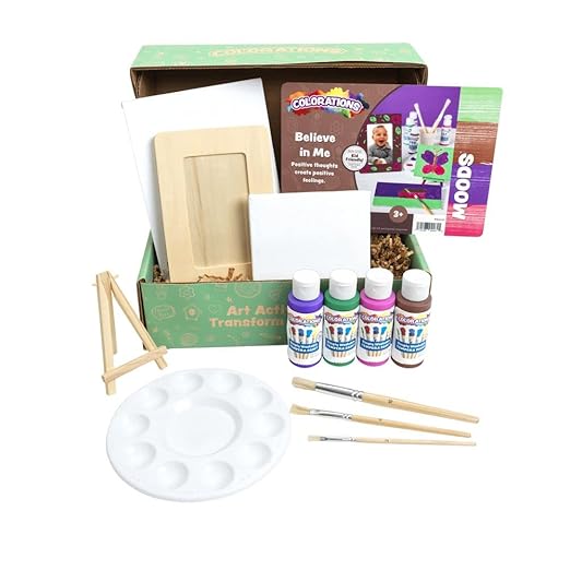 Colorations ® Moods ™, Social Emotional Learning Art Kit, Believe in Me, Craft Activity, Self Paint Art Activity, Painting Craft for All Ages