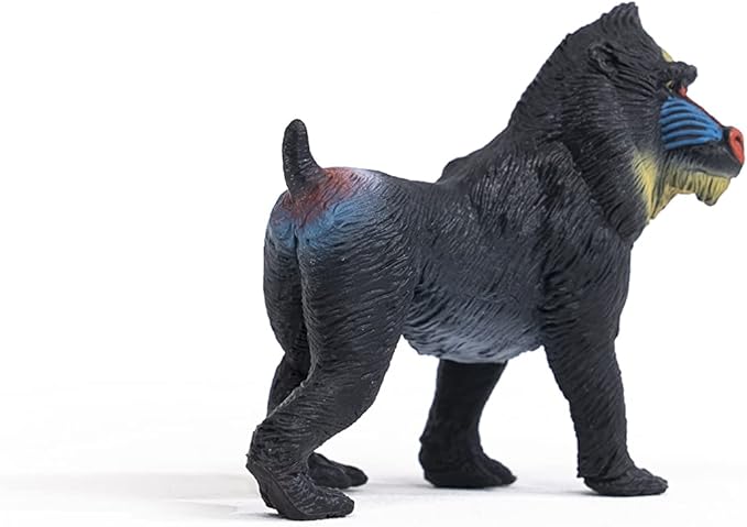 Schleich Wild Life Realistic Mandrill Monkey Figurine - Authentic and Highly Detailed Wild Animal Toy, Durable for Education and Fun Play for Kids, Perfect for Boys and Girls, Ages 3+