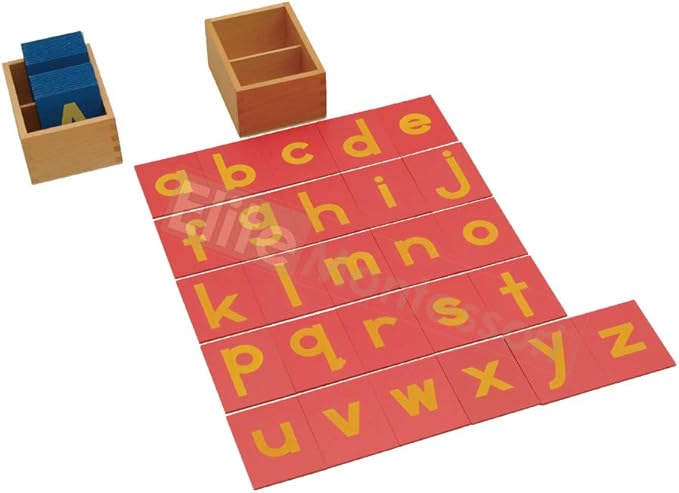 Elite Montessori Lower and Capital Case Sandpaper Letters with Boxes