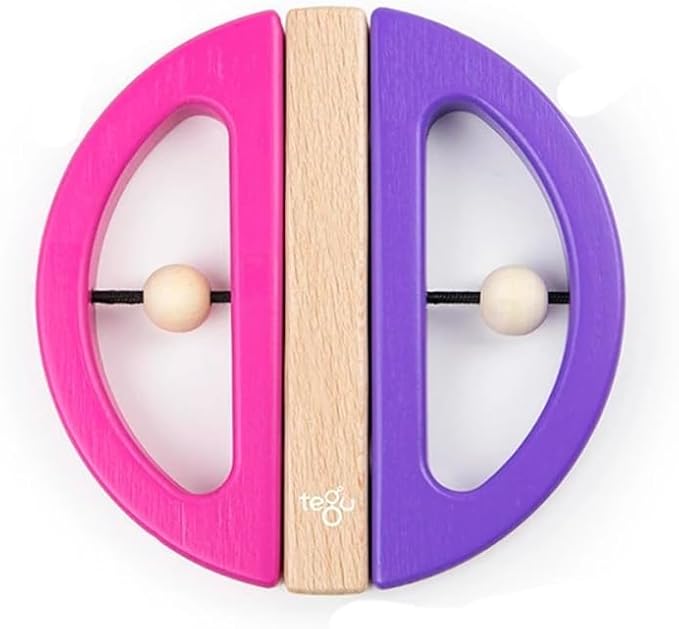 Tegu Swivel Bug Magnetic Building Block Set, Pink & Purple